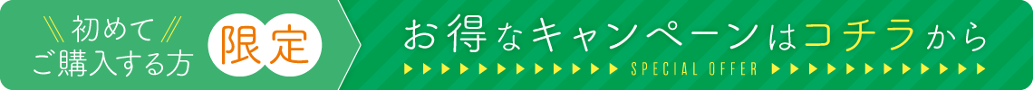 この商品を初めてご購入する方だけに！ お得なキャンペーンでご購入いただけます！ 詳しくはこちら→